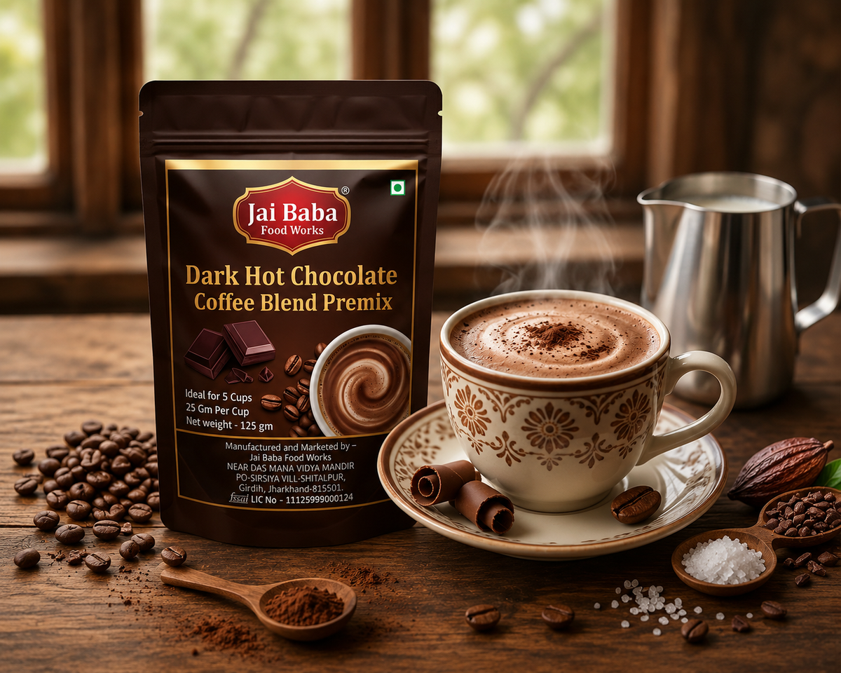 Dark Hot Chocolate Coffee Blend Premix