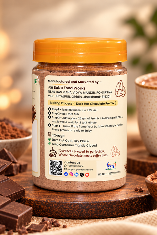 Dark Hot Chocolate Coffee Blend Premix